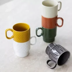 Zestaw 2 kubków 300ml SAGAFORM COFFE & MORE biały