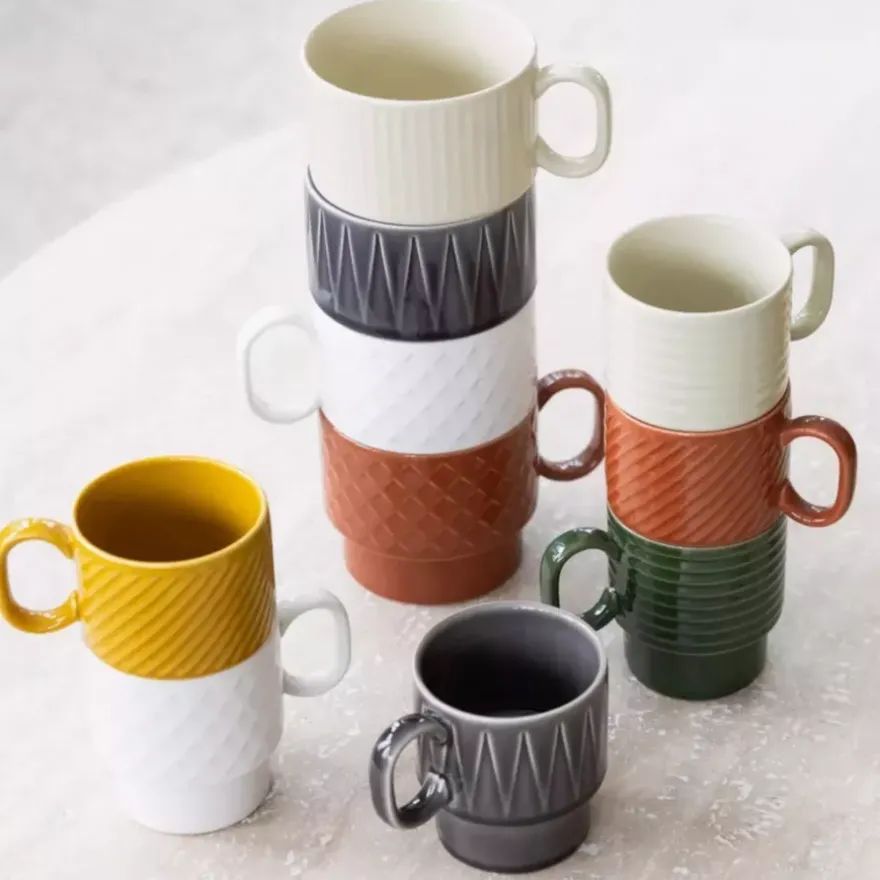 Zestaw 2 kubków 500ml SAGAFORM COFFE & MORE szary