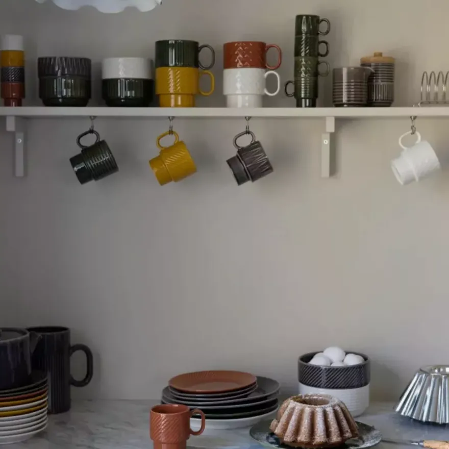 Zestaw 2 kubków 500ml SAGAFORM COFFE & MORE szary