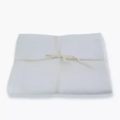 Zestaw 2 serwetek DUKA LYCKLIG 40x40 cm 100% len biała